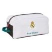 Safta Real Madrid Equipacion 26/27 Zapatillero - Capacidad 9L - Asa de Mano Lateral - 34x15x18cm - Color Blanco y Negro