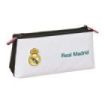 Safta Real Madrid Equipacion 26/27 Neceser - 2 Compartimentos - Cremallera - 22x10x8cm - Color Blanco y Negro
