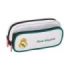 Safta Real Madrid Equipacion 26/27 Portatodo con Bolsillo - Cremallera - 21x10.5x6cm - Color Blanco y Negro