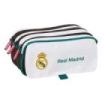 Safta Real Madrid Equipacion 26/27 Portatodo - 3 Compartimentos con Cremallera - Cinta Trasera Adaptable - Bolsillo Frontal de R