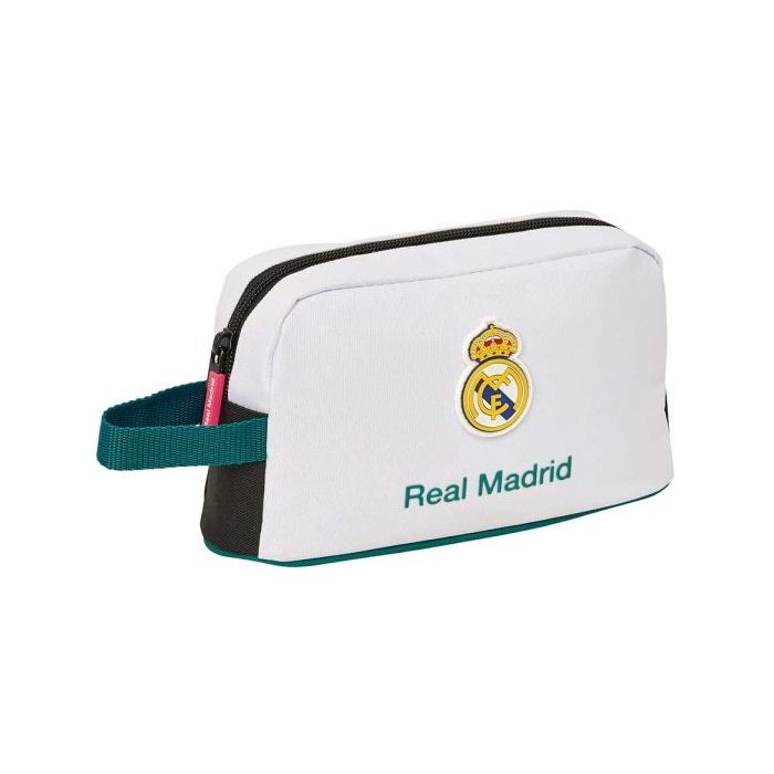 Safta Real Madrid Equipacion 26/27 Bolsa Isotermica Porta Alimentos - Asa de Mano Lateral - Cremallera - 21.5x12x6.5cm - Color B
