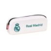 Safta Real Madrid Equipacion 26/27 Portatodo Cuadrado - Silicona - Cremallera - 18.5x7.5x5.5cm - Color Blanco