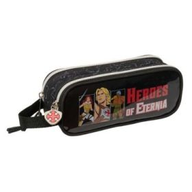 Safta Masters of the Universe Portatodo - 2 Compartimentos con Cremallera - Asa Lateral - Capacidad 1L - 21x8x6cm - Color Gris y