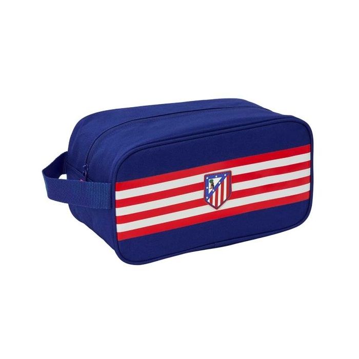 Safta Atletico de Madrid Zapatillero Mediano - Capacidad 6L - Asa de Mano Lateral - 29x15x14cm - Color Azul Marino