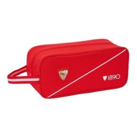 Safta Sevilla FC Zapatillero - Capacidad 7L - Asa de Mano Lateral - 34x15x14cm - Color Rojo