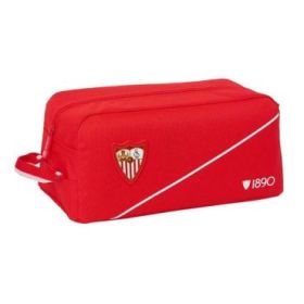 Safta Sevilla FC Zapatillero - Capacidad 9L - Asa de Mano Lateral - 34x15x18cm - Color Rojo