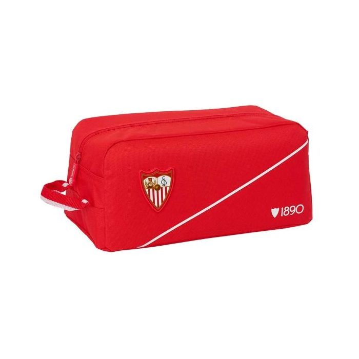 Safta Sevilla FC Zapatillero - Capacidad 9L - Asa de Mano Lateral - 34x15x18cm - Color Rojo