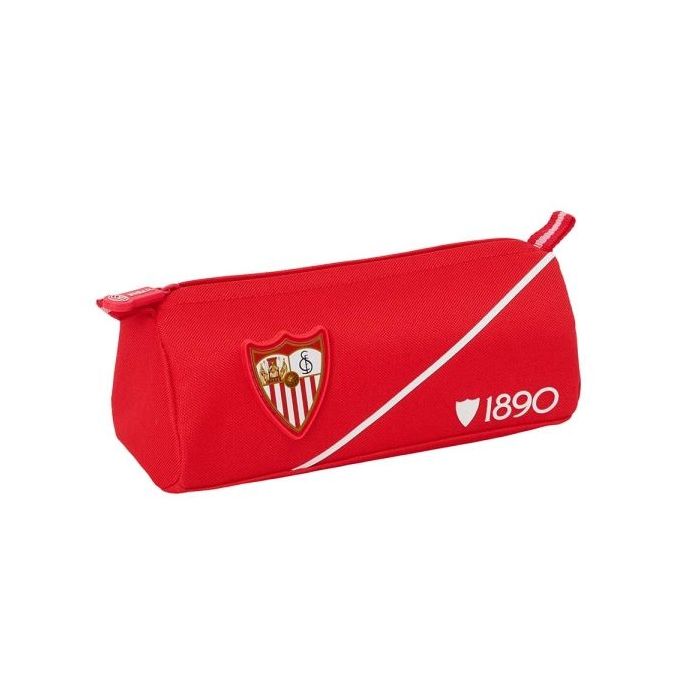 Safta Sevilla FC Portatodo - 1 Compartimento con Cremallera - 21x8x7cm - Color Rojo