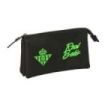 Safta Real Betis Balompie Portatodo - 3 Compartimentos con Cremallera - Bolsillo Interior Central - 22x12x3cm - Color Negro y Ve