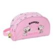Safta Snoopy Neceser - Adaptable a Carro - Asa de Mano Lateral - Bolsillo Interior con Cremallera - 26x16x9cm - Color Rosa
