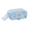 Safta Frozen Portatodo - 3 Compartimentos con Cremallera - Cinta Trasera Adaptable - Bolsillo Frontal de Rejilla con Velcro - 21