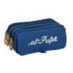 Safta el Pulpo Portatodo - 3 Compartimentos con Cremallera - Cinta Trasera Adaptable - Bolsillo Frontal de Rejilla con Velcro -