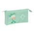 Safta Real Betis Balompie Preescolar Portatodo - 3 Compartimentos con Cremallera - Bolsillo Interior Central - 22x12x3cm - Color
