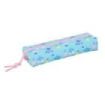 Safta Stitch Waves Portatodo Rectangular - Goma Elastica Trasera - Cremallera - 22x4x7cm - Color Azul Claro