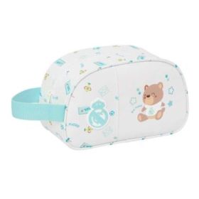 Safta Real Madrid Preescolar Neceser - Adaptable a Carro - Asa de Mano Lateral - 26x15x12cm - Color Blanco