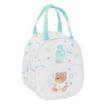 Safta Real Madrid Bolsa Preescolar Isotermica - Asa de Mano - Cremallera - 19x22x14cm - Color Blanco