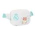 Safta Real Madrid Preescolar Bolsa de Cintura Infantil - Cremallera - Cintas Ajustables - Cierre de PVC - 14x11x4cm - Color Blan