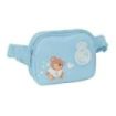 Safta Real Madrid Preescolar Bolsa de Cintura Infantil - Cremallera - Cintas Ajustables - Cierre de PVC - 14x11x4cm - Color Azul
