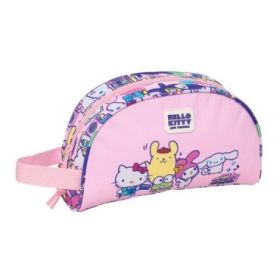 Safta Hello Kitty and Friends Neceser - Adaptable a Carro - Asa de Mano Lateral - Bolsillo Interior con Cremallera - 26x16x9cm -