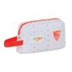 Safta Sevilla FC Bolsa Preescolar Isotermica Porta Alimentos - Asa de Mano Lateral - Cremallera - 21.5x12x6.5cm - Color Blanco y