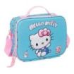 Safta Hello Kitty Bolsa Isotermica Porta Alimentos - Frontal 3D - Cremallera - Bandolera Ajustable - Asa de Mano - 25x19.5x9cm -