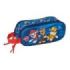 Safta Paw Patrol Portatodo 3D - 2 Compartimentos con Cremallera - Asa Lateral - Capacidad 1L - 21x8x6cm - Color Azul Oscuro