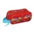 Safta Cars Portatodo 3D - 2 Compartimentos con Cremallera - Asa Lateral - Capacidad 1L - 21x8x6cm - Color Rojo