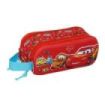 Safta Cars Portatodo 3D - 2 Compartimentos con Cremallera - Asa Lateral - Capacidad 1L - 21x8x6cm - Color Rojo