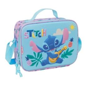 Safta Stitch Bolsa Isotermica Porta Alimentos - Frontal 3D - Cremallera - Bandolera Ajustable - Asa de Mano - 25x19.5x9cm - Colo
