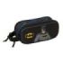 Safta Batman Portatodo 3D - 2 Compartimentos con Cremallera - Asa Lateral - Capacidad 1L - 21x8x6cm - Color Negro