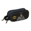Safta Batman Portatodo 3D - 2 Compartimentos con Cremallera - Asa Lateral - Capacidad 1L - 21x8x6cm - Color Negro