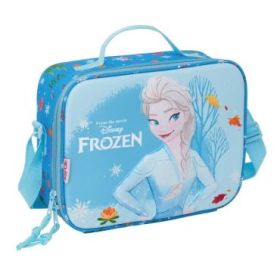 Safta Frozen Bolsa Isotermica Porta Alimentos - Frontal 3D - Cremallera - Bandolera Ajustable - Asa de Mano - 25x19.5x9cm - Colo