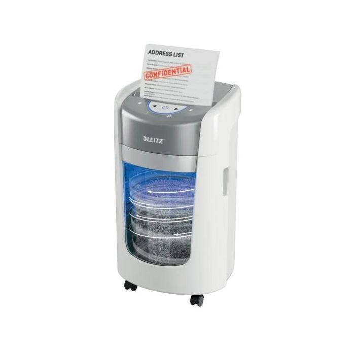 Leitz IQ OptiMax Home Office 225 Destructora de Papel Manual DIN P5 - Destruye hasta 6 Hojas - Tiempo de Funcionamiento Continuo