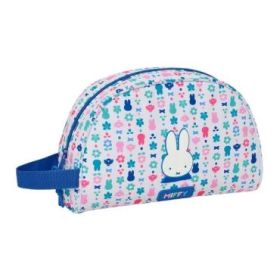 Safta Miffy Bunny Neceser - Adaptable a Carro - Asa de Mano Lateral - Bolsillo Interior con Cremallera - 28x18x10cm - Color Blan