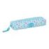 Safta Blackfit8 Petalos Portatodo Rectangular - Goma Elastica Trasera - Cremallera - 22x4x7cm - Color Azul Claro