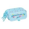 Safta Blackfit8 Petalos Portatodo - 3 Compartimentos con Cremallera - Cinta Trasera Adaptable - Bolsillo Frontal de Rejilla con