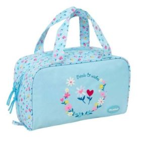Safta Blackfit8 Petalos Neceser Rectangular - Organizadores con Compartimentos - Asas de Mano - Bolsillo Interior con Cremallera