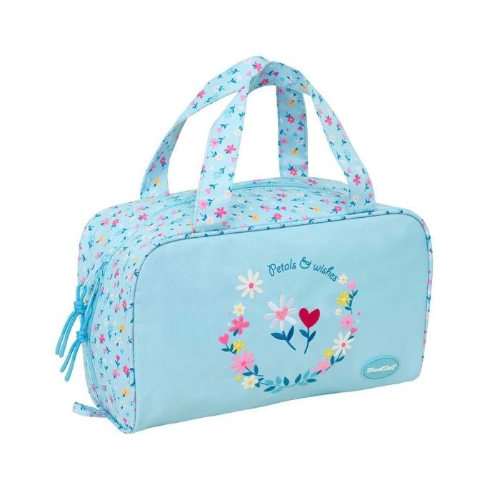 Safta Blackfit8 Petalos Neceser Rectangular - Organizadores con Compartimentos - Asas de Mano - Bolsillo Interior con Cremallera