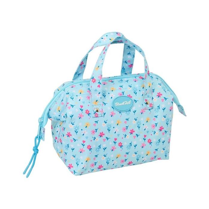 Safta Blackfit8 Petalos Neceser - Interior Forrado - Asas de Mano - 26.5x17.5x12.5cm - Color Azul Claro
