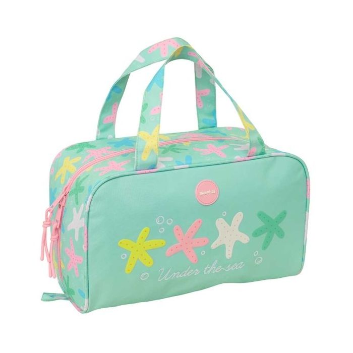 Safta Estrellas Neceser Rectangular - Organizadores con Compartimentos - Asas de Mano - Bolsillo Interior con Cremallera - Doble