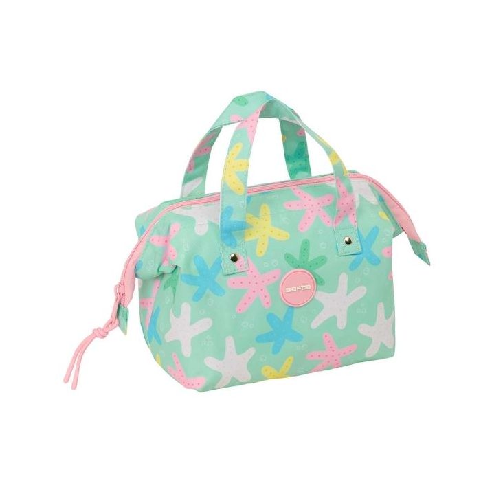 Safta Estrellas Neceser - Interior Forrado - Asas de Mano - Organizadores con Compartimentos - 26.5x17.5x12.5cm - Color Verde