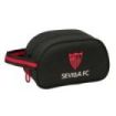 Safta Sevilla FC Neceser - Adaptable a Carro - Asa de Mano Lateral - 26x15x12cm - Color Negro