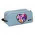Safta K-Pop Demon Hunters Huntr/X Zapatillero - Capacidad 9L - Asa de Mano Lateral - 34x15x18cm - Color Azul Claro