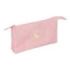 Safta el Ganso Basics Portatodo - 3 Compartimentos con Cremallera - Bolsillo Interior Central - 22x12x3cm - Color Rosa