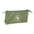 Safta el Ganso Basics Portatodo - 3 Compartimentos con Cremallera - Bolsillo Interior Central - 22x12x3cm - Color Verde