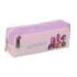 Safta K-Pop Demon Hunters Iconic Portatodo - 3 Compartimentos con Cremallera - Goma Elastica - Compacto - 22x8.5x6cm - Color Lav