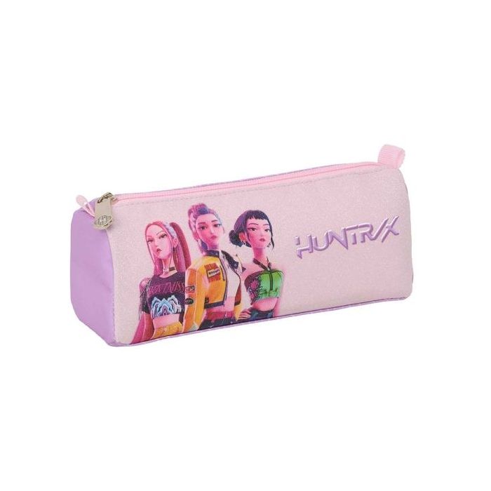 Safta K-Pop Demon Hunters Iconic Portatodo - 1 Compartimento con Cremallera - 21x8x7cm - Color Lavanda