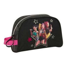 Safta K-Pop Demon Hunters Energy Neceser - Adaptable a Carro - Asa de Mano Lateral - Bolsillo Interior con Cremallera - 28x18x10
