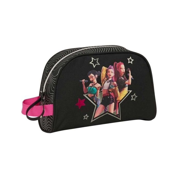 Safta K-Pop Demon Hunters Energy Neceser - Adaptable a Carro - Asa de Mano Lateral - Bolsillo Interior con Cremallera - 28x18x10