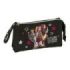 Safta K-Pop Demon Hunters Energy Portatodo - 3 Compartimentos con Cremallera - Bolsillo Interior Central - 22x12x3cm - Color Neg